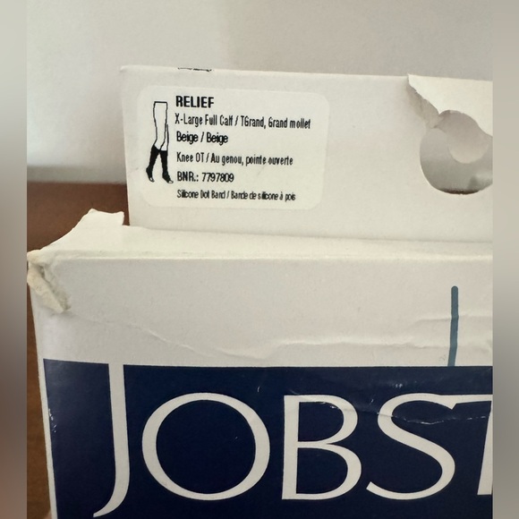 NWT Jobst Relief Medical Compression Stockings Full Calf- Tan Size XL 30-40 mmHg - Picture 3 of 9